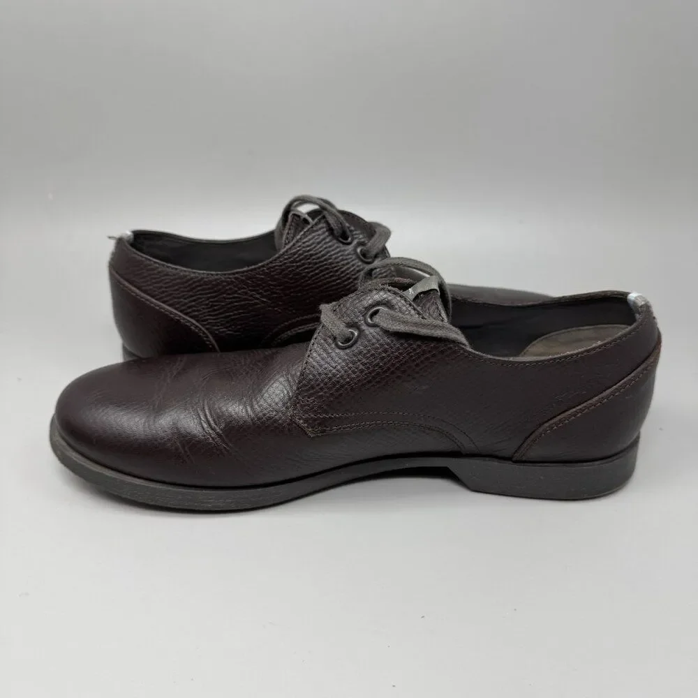 Salvadore Ferragamo World Mens Soft Soled Leather Shoes Size 8